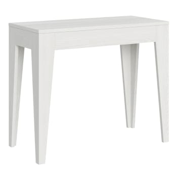 Tavolo allungabile effetto legno bianco 110x33/66 DMANUEL