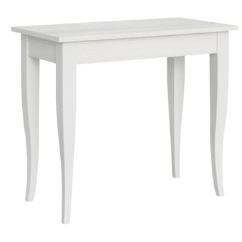 Sciabola small - Consolle allungabile 90x48/204 cm effetto legno bianco frassino