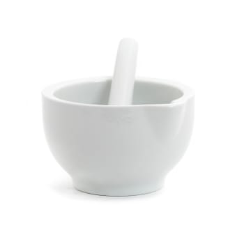 MACINO - Mortier diamètre 13 cm en porcelaine blanc