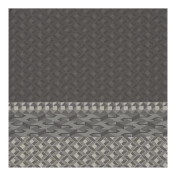 Caractère - Serviette en coton titane 58 x 58