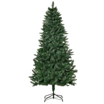 HOMCOM Albero di Natale Ignifugo per Interni con 2056 Rami e Base | Italy