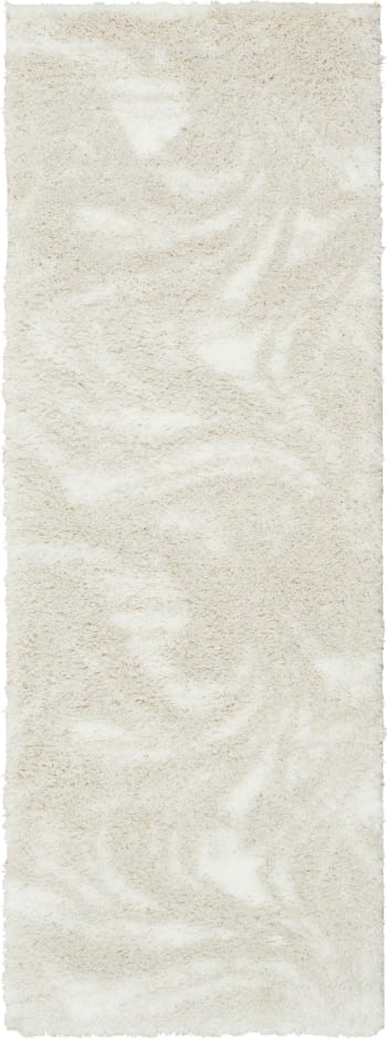 OSLO - Tapis shaggy moderne design beige - 67x180 cm