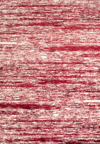 OSLO - Tapis shaggy abstrait style moderne rouge - 160x230 cm