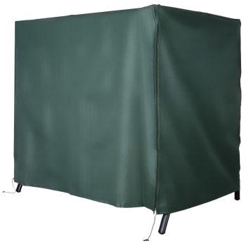 WMEIE Telo Impermeabile Esterno, Telo di Tela Resistente Verde Militare,  Telo di Copertura Impermeabile per Roulotte per Mobili Multiuso,Verde,3x3m