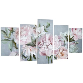Caroline's Treasures Cuscino Decorativo Con Lettera D, Fiori E Farfalle Rosa - 45x45 Cm Per Interni/Esterni