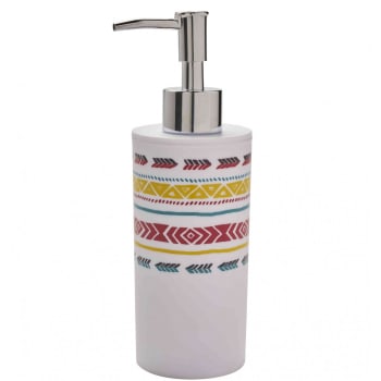 Naima - Distributeur de savon en plastique blanc