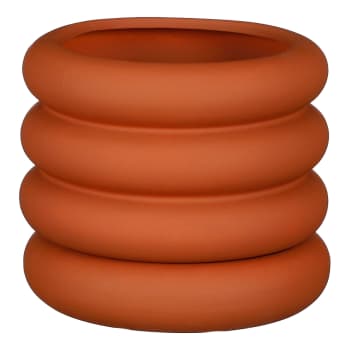 Ilse - Maceta de cerámica marrón d18.5