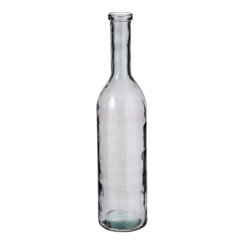 Rioja - Vase bouteille en verre recyclé gris foncé H75