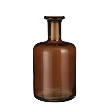 Regal - Jarrón de botellas vidrio marrón alt.30