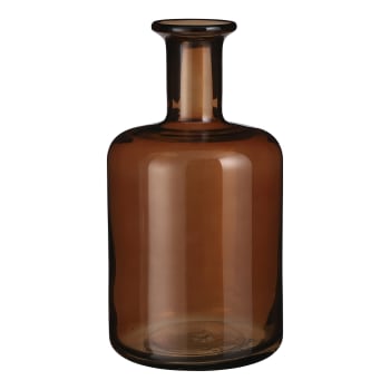 Regal - Vase bouteille en verre marron H30