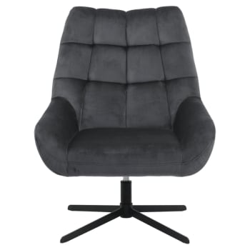 Fauteuil Queen rose pivotant