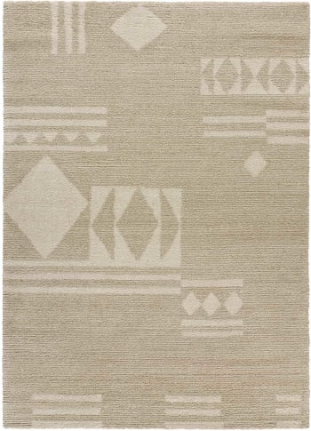 Tappeto design rettangolare (230 X 160 cm) BADER in lana (beige) - AMP  Story 5661