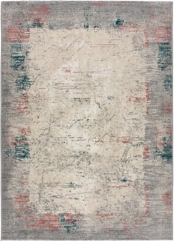 TAPPETO - MOQUETTE INDUS grigio 95 pianura multicolore 100x250 cm