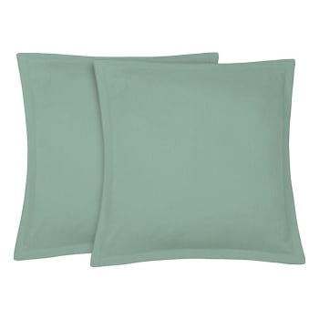 Hortense - Federe (x2) lino lavato 65x65 verde pistacchio