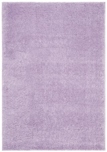 August shag - Tapis de salon interieur hirsute en lilas, 183 x 274 cm
