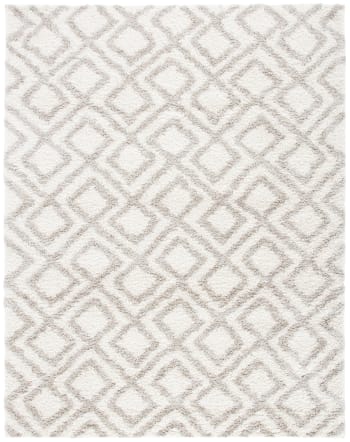 Tappeti Neutrale/Bianco 201 X 279 cm Arizona shag | Maisons du Monde