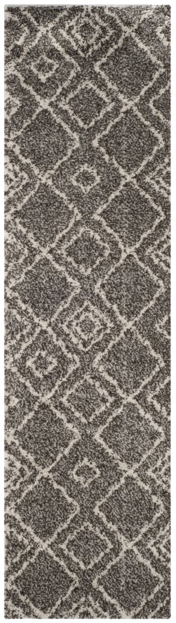 Arizona shag - Tappeto da interno Marrone & Bianco Avorio, 69 X 244 cm
