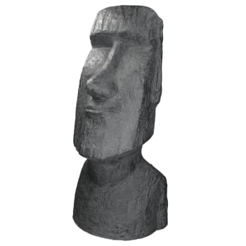 Osterinsel moai rapa nu statue 28x25x56cm anthrazit stein geformt