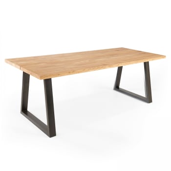 Inga - Table à manger en bois 200 x 95 x 75 cm