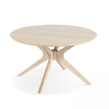 Dotty - Table basse ronde en bois 80 cm bois clair
