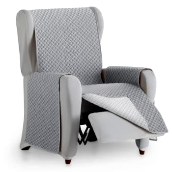 CIRCULOS - Protetor cubre sillón acolchado 55 cm  gris oscuro gris