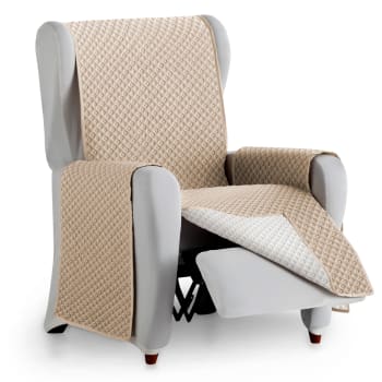 CIRCULOS - Protetor cubre sillón acolchado 55 cm  beige  marfil