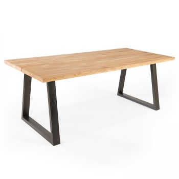 Inga - Table à manger en bois 160 x 95 x 75 cm