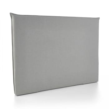 Maja - Tête de lit en tissu gris clair 140 cm