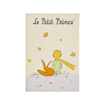 Le petit prince - Torchon en coton beige 50x75