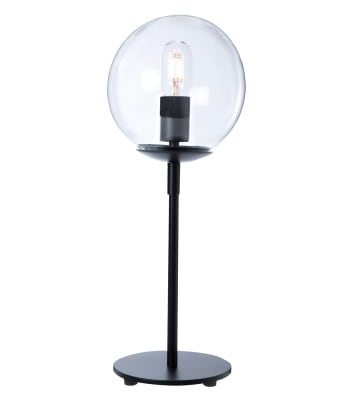 Globus - Lampe en verre transparent h.52 cm