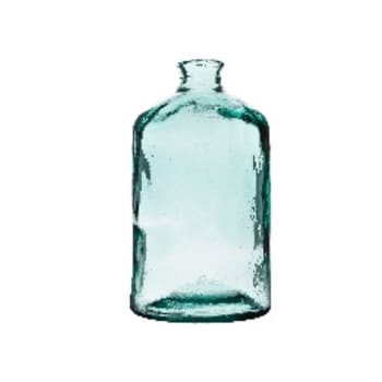 Vase verre recyclé transparent H31cm