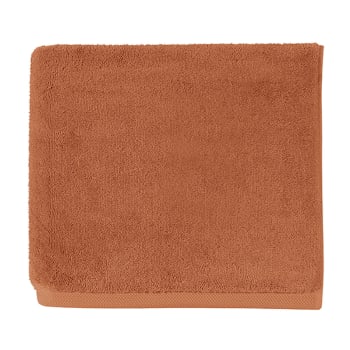 ESSENTIEL - Drap de bain en coton bio orange 100x160
