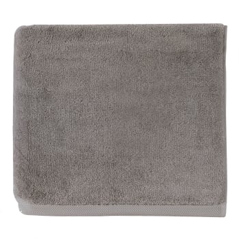 ESSENTIEL - Drap de bain en coton gris galet 100x160