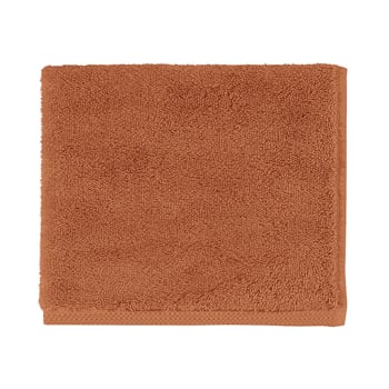 ESSENTIEL - Serviette d'invité en coton bio orange 40x60