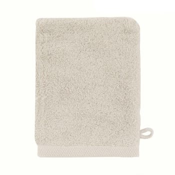 ESSENTIEL - Gant de toilette en coton beige gazelle 16x21