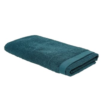 Serviette de bain bleu indigo en coton BIO - ORGANIC - Bath Bazaar