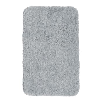 Essential - Tapis de bain tufté uni en Polyester Gris 50x80 cm