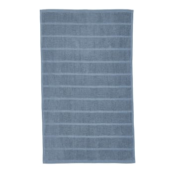 Essential - Tapis de bain uni en Coton Bleu ardoise 50x80 cm