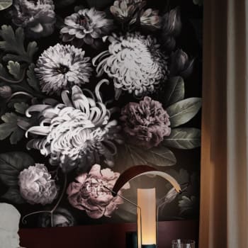 FLOREALI - Papier Peint Floral Foncé 250x200 cm