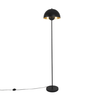 Magnax - Lampada da terra industriale nera dorata 160 cm