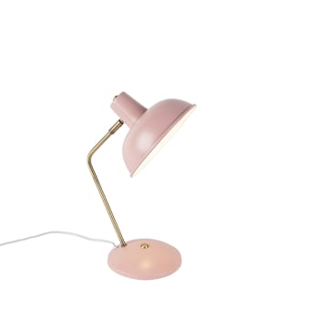Milou - Lámpara de mesa acero rosa 26 x 38 (cm)