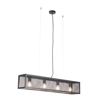 Cage_wire - Lámpara colgante acero negro 99.5 x 18 x 120    (cm)