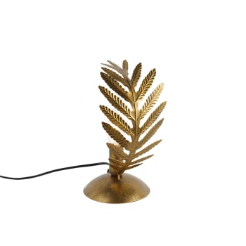 Botanica - Lampada da tavolo piccola vintage dorata