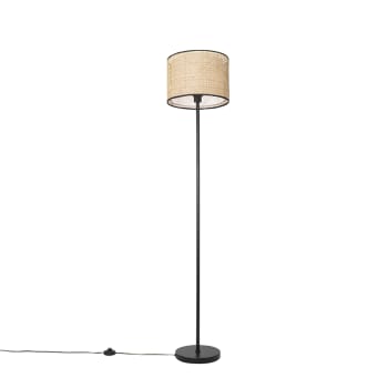 Kata - Lámpara de pie ratán natural 35 x 165 (cm)