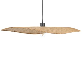 Galana - Lámpara de techo de madera de bambú clara 123 cm