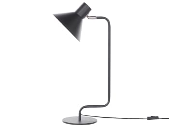 Rimava - Lámpara de mesa de metal negro 51 cm