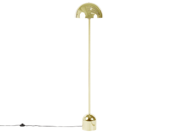 Macasia - Lámpara de pie de metal dorado negro 158 cm