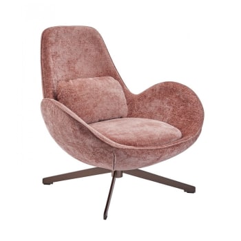 Poltrona rosa velluto cm 73x72h.77 nuova art.2808590000 consegna  gratuita