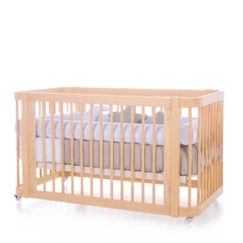 CREA DUE - Cuna - cama para bebé (3en1) madera de 70x140 cm