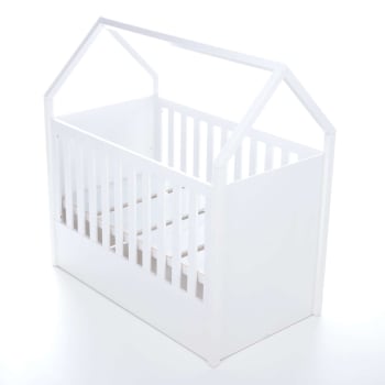 AUNA - Cuna cabaña montessori bebé tipo casita (3en1) 70x140 cm